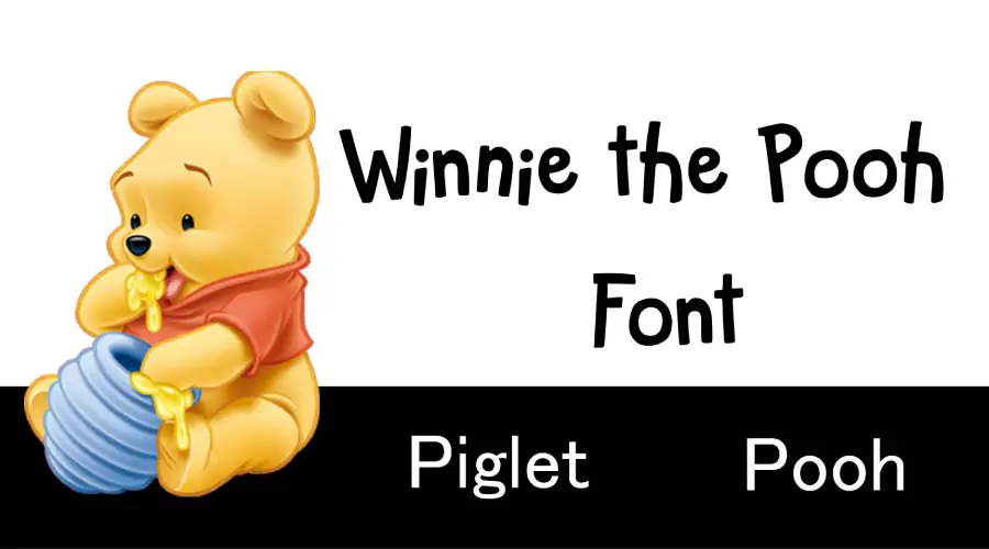 Winnie the Pooh Font - Different Fonts